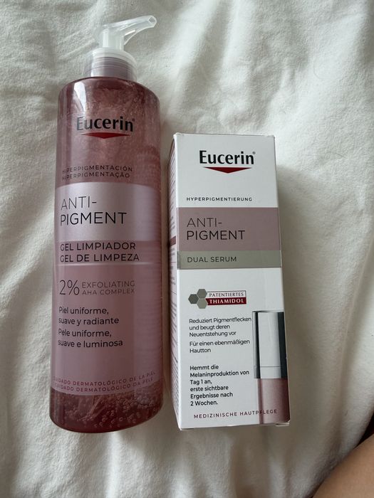Eucerine anti pigment & dermopure измивен ген и серум