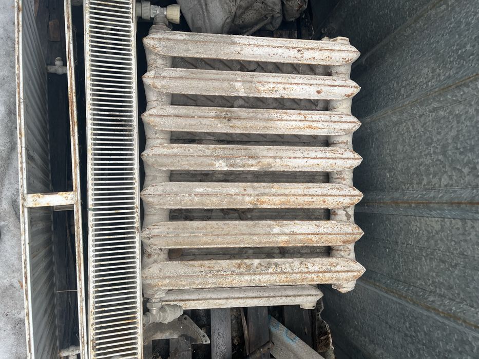 чугунные батареи вместе с печкой