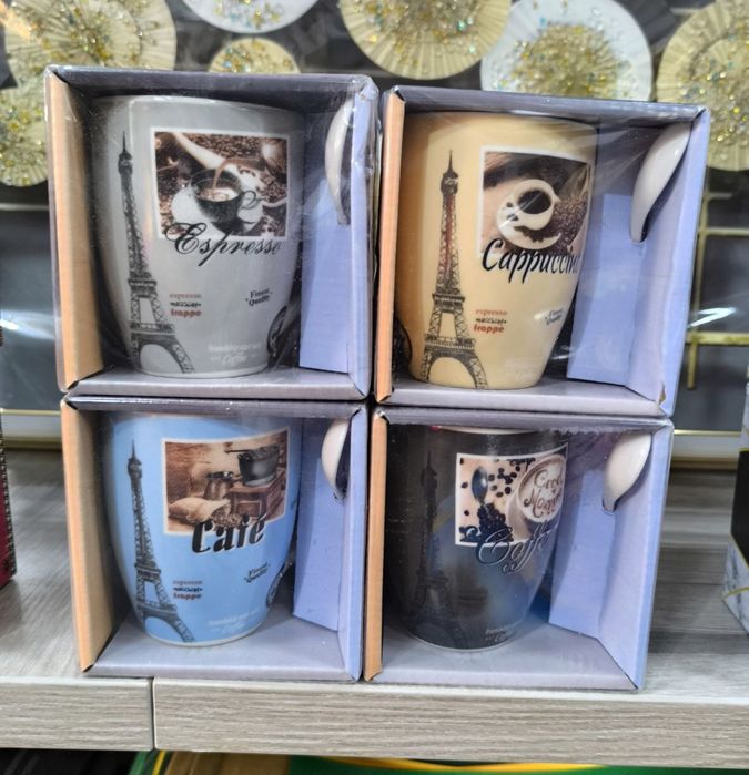 Кружки бокалы в подарочный упаковки