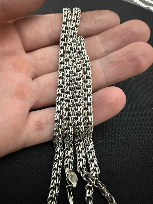 серебряная цепь бисмарк 36 грамм классическое универсальное