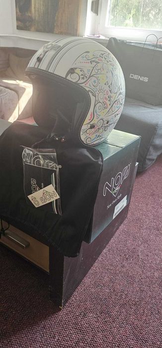 Casca Scuter Open Face NOS NS-1 Freedom Alb Mat marime XXL (63-64cm)