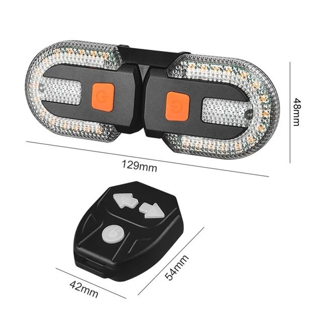 Stop semnalizare usb bicicleta doua prindere fata/spate 38 de leduri