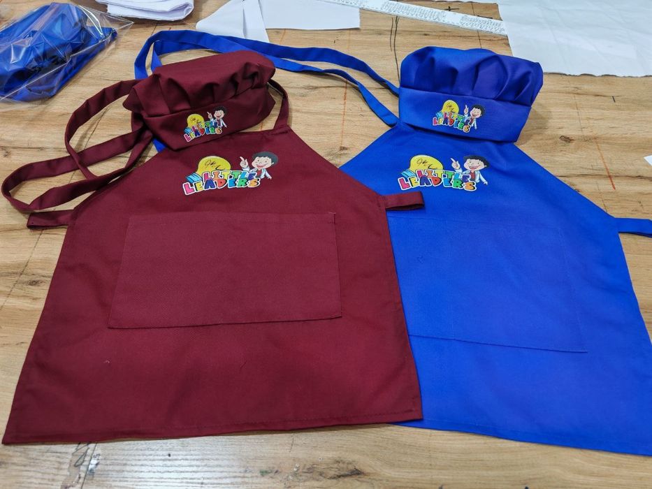 Детские фартуки с логотипом