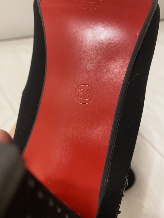 Туфли чёрные замш