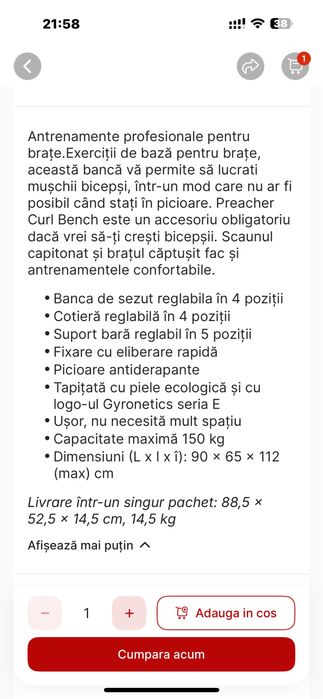 Vand Banca scott noua Germany pret 500 lei