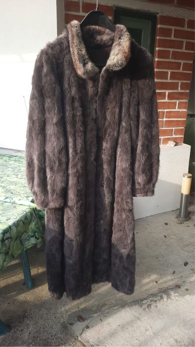 Blana naturala gri inchis si maro