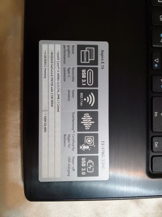 Продам ноутбук Acer Aspire E5-576