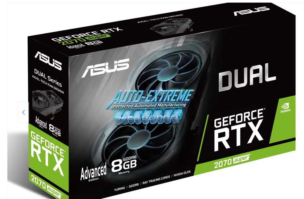 RTX 2070 SUPER EVO, 8GB GDDR6, 256-bit ASUS Dual