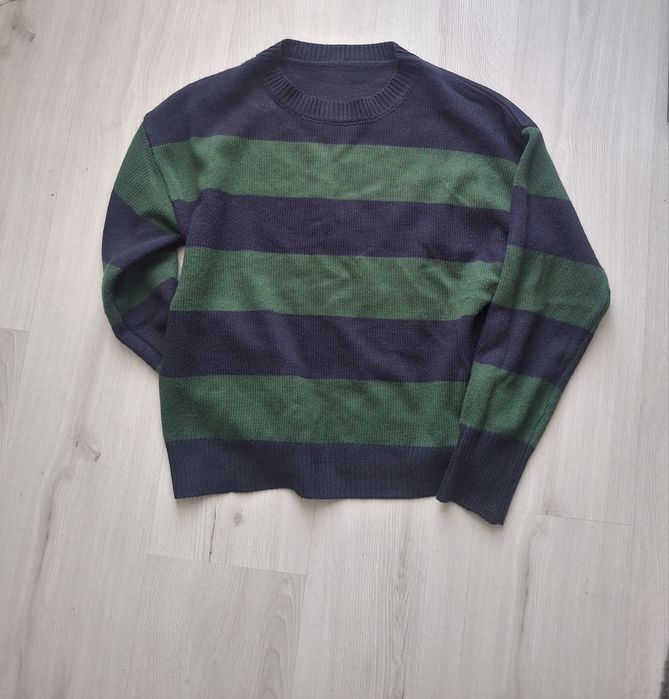 Pulover in dungi verde si negru