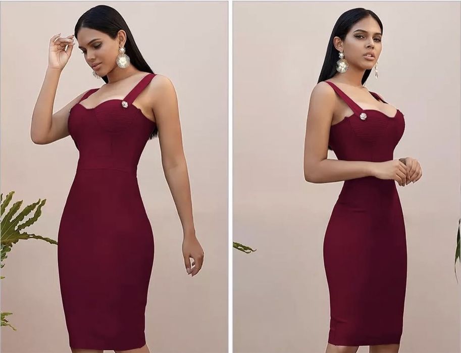 Бандажна рокля Бордо