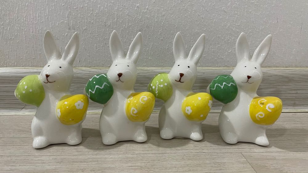 Керамические декоративные зайчики