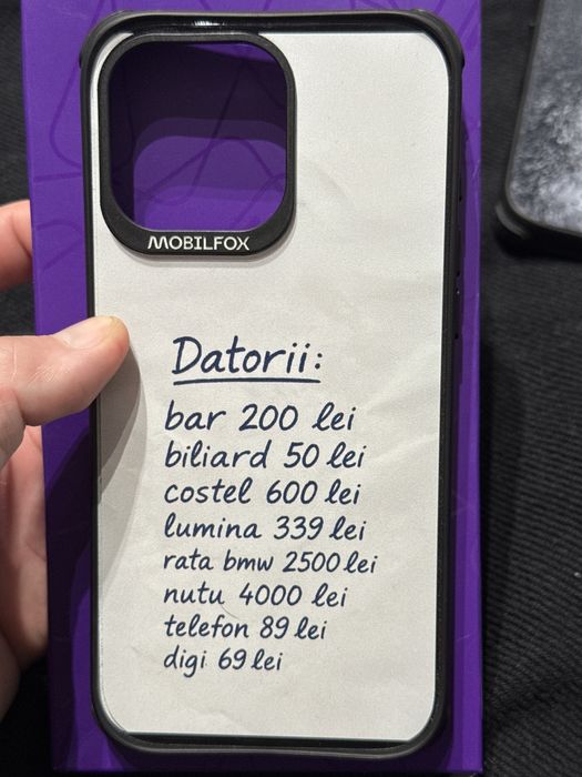 Husa Mobilfox Pro-Shock iPhone 16 Pro Max (echivalent UAG Pathfinder)