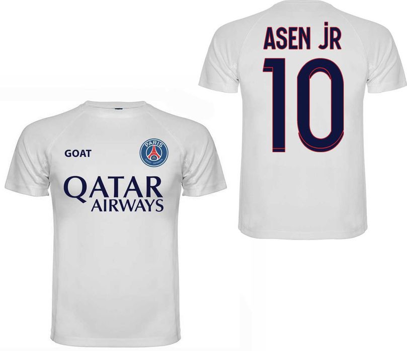 DRI-FIT тениски PSG PARIS ПСЖ с ИМЕ и НОМЕР по ТВОЙ избор! Три цвята.