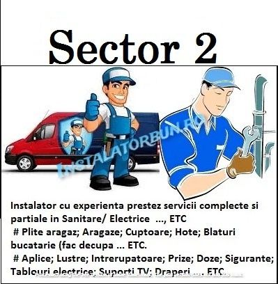 Instalator montaj: Cabina dus, Calorifer, Vas Wc, Lavoar, Robineti ...