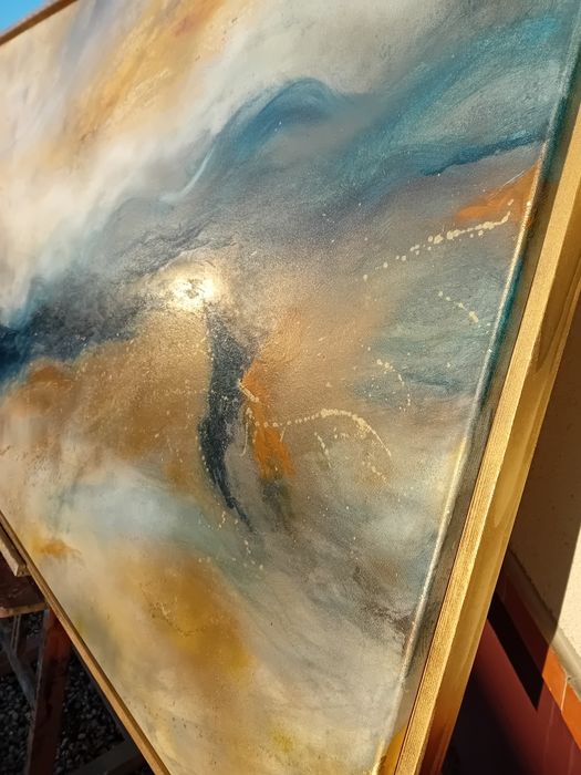 Tablou decorativ cu foita de aur