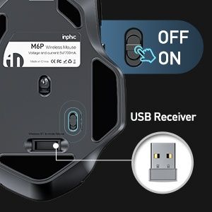 Mouse gaming reîncărcabil INPHIC M6P, sigilat