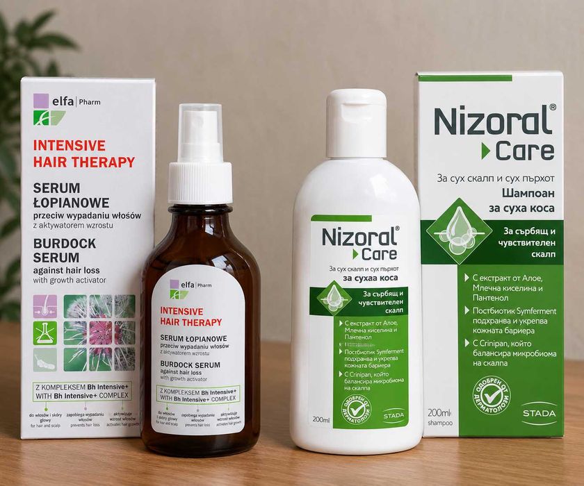 Серум за коса + Nizoral Care шампоан – комплект