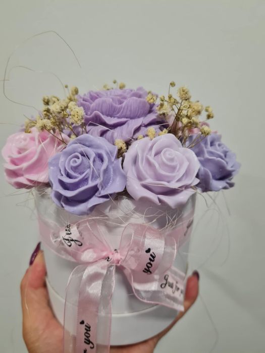 Букет от ароматни сапунени цветя