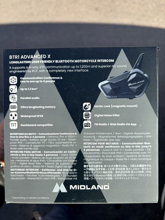 Midland Btr1 Advanced x duo intercom