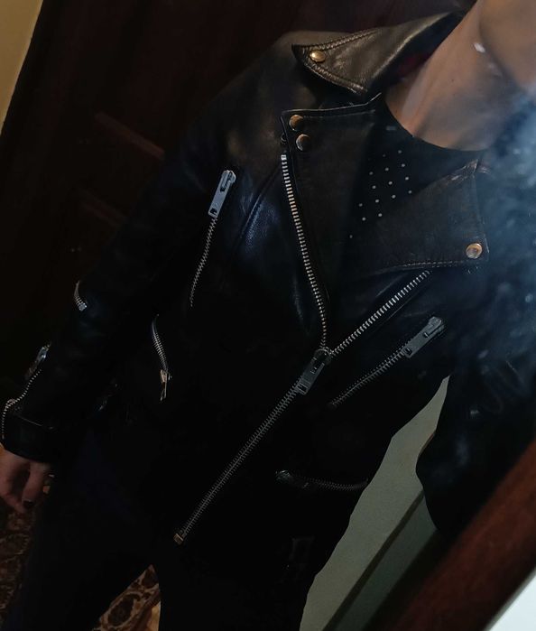 Кожено яке, естествена кожа