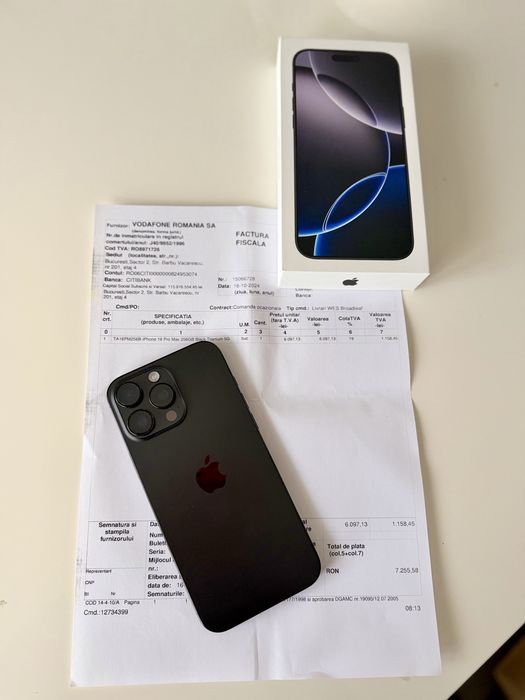 Iphone 16 Pro Max 256gb de la Vodafone