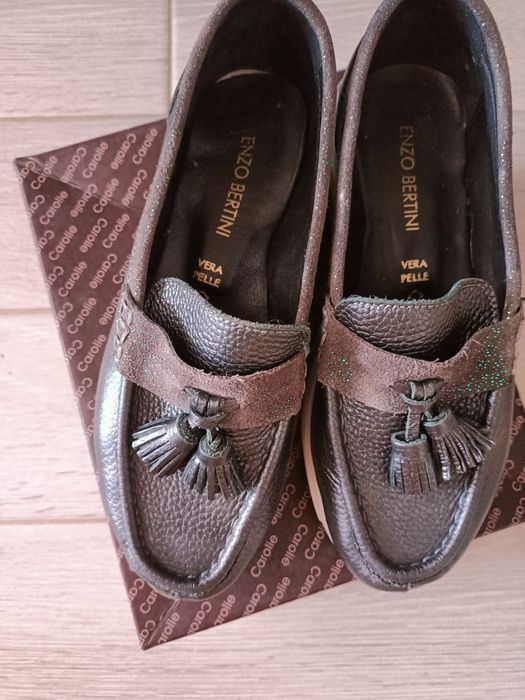 Mocasini tip sport din piele