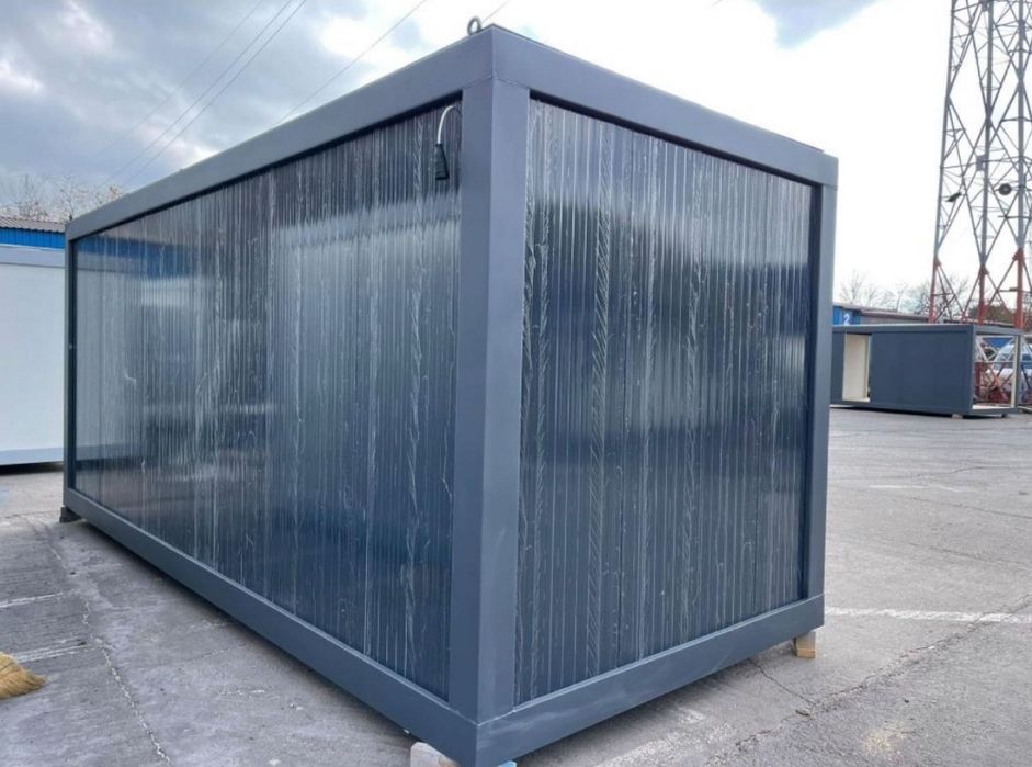 Container vitrina 4,00x2,40, spațiu comercial 6,00x3,00, chioșc 3x2,40