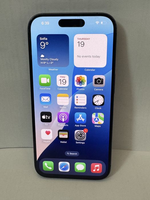 Apple iphone 15 pro 128gb blue 90% battery health