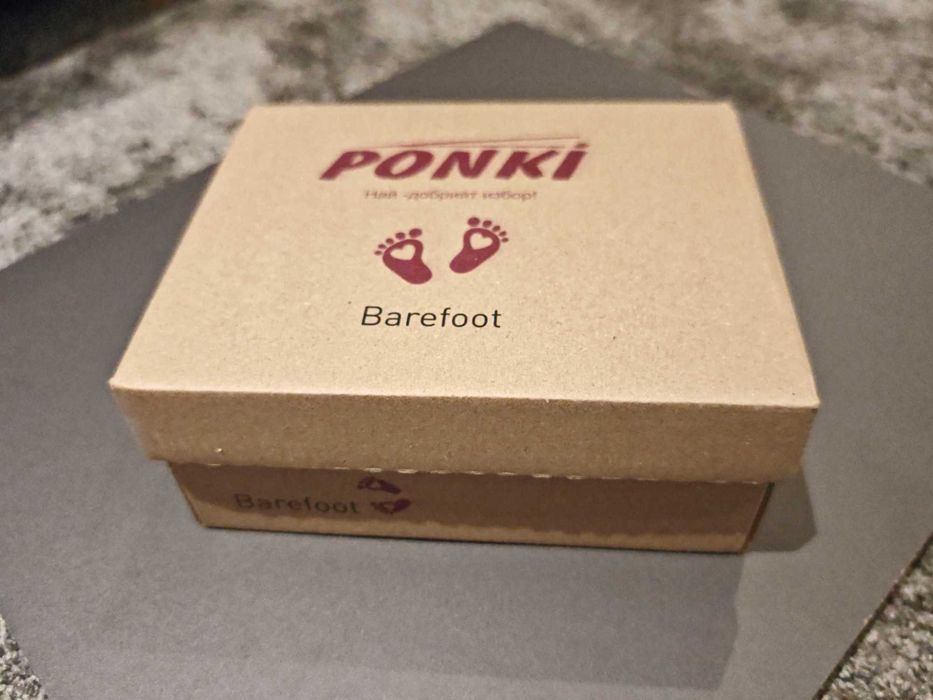 Бели кожени обувки PONKI №24 – Barefoot Comfort Line нови