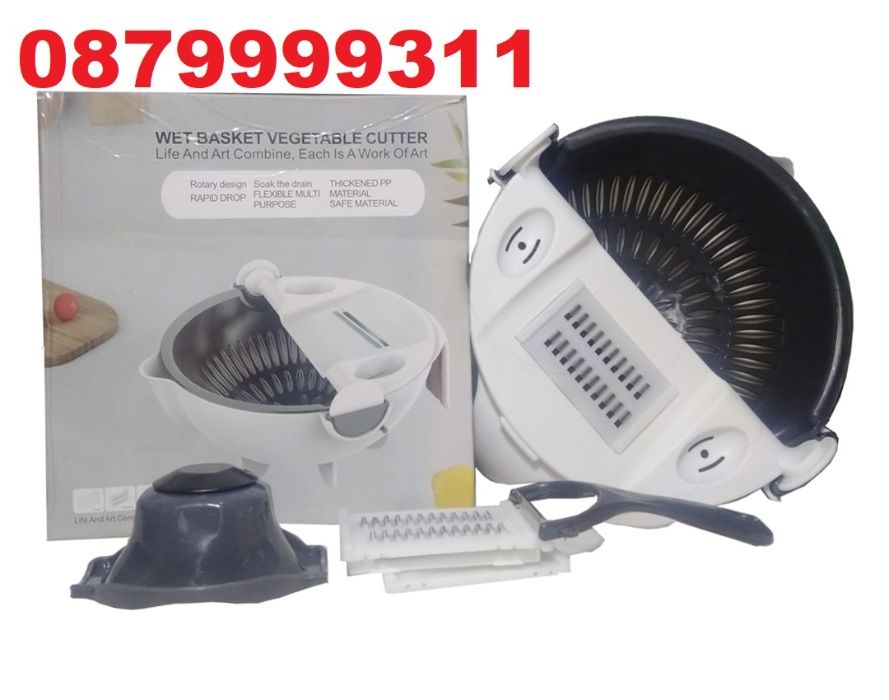 Резачка за зеленчуци и ренде + аксесоари 9 в 1 SORTEX чопър тв чопар