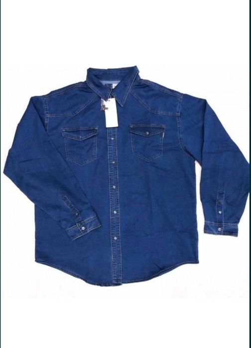 Продам новую мужскую джинсовую рубашку размер 4xl
