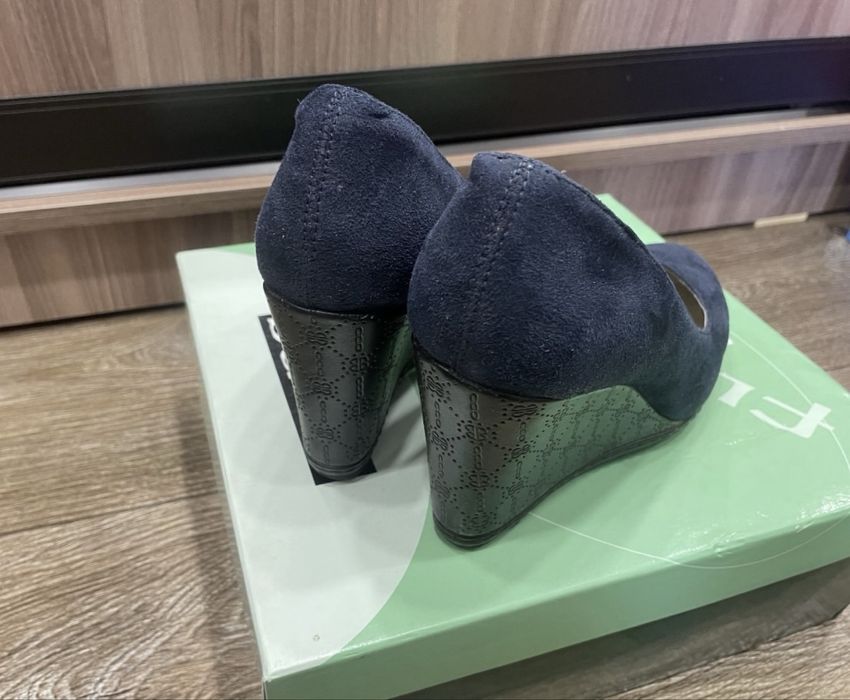 Туфли замша, р.37,5-38