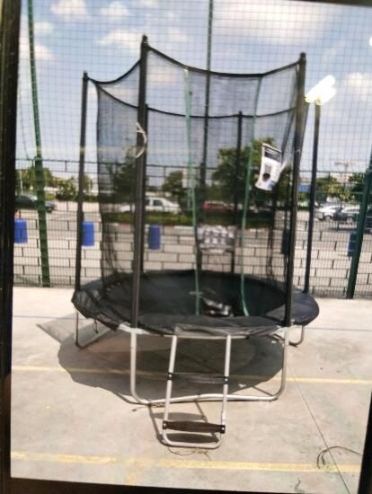 Trambulină rotundă cu plasă de protecție, - produs resigilat Decathlon