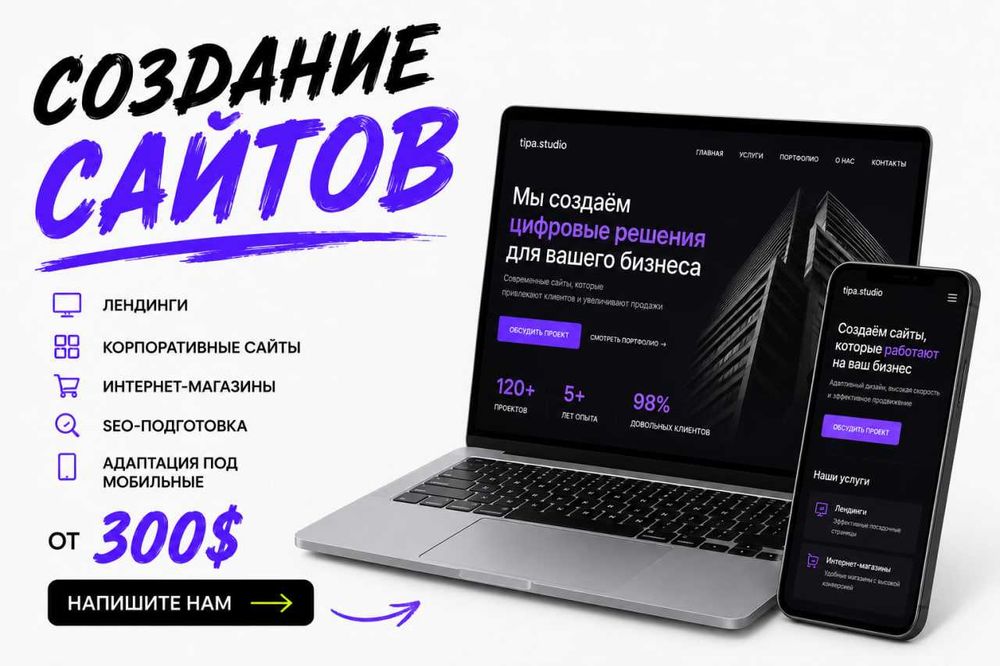 Создание сайтов под ключ | Лендинги, Интернет-магазины