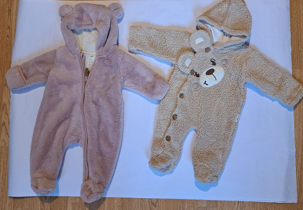 2 costume de salopeta de carucior noi, mărime 56 cm