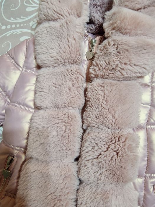 Пухено яке за момиченце