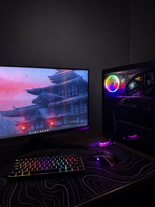 Пълен Геймърски Сетъп High-End | RTX 4070 Ti SUPER 16GB + i7-14700KF + ASUS 180Hz Монитор + Периферия