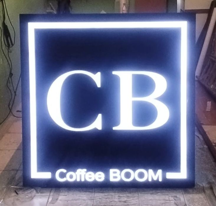 Световые объемные буквы, вывеска, ремонт реклама, световые короба