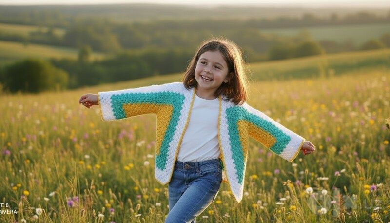 Накидка для маленькой модницы 7-9 лет
