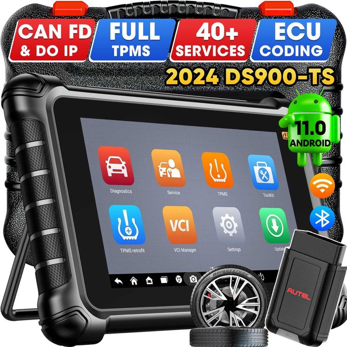 Автодиагностика Autel DS900TS,вграден TPMS,DOIP,CanFD,кодиране 40ресет