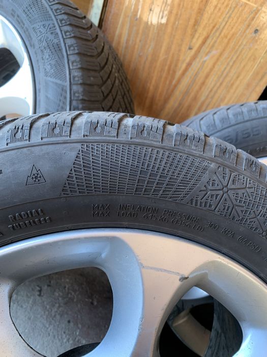 Cauciucuri continental si jante pe 16 alfa romeo 205/55/R16 T iarna!
