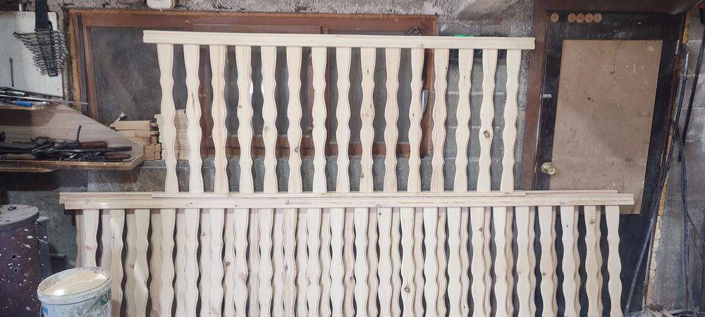 Дървен парапет по размер