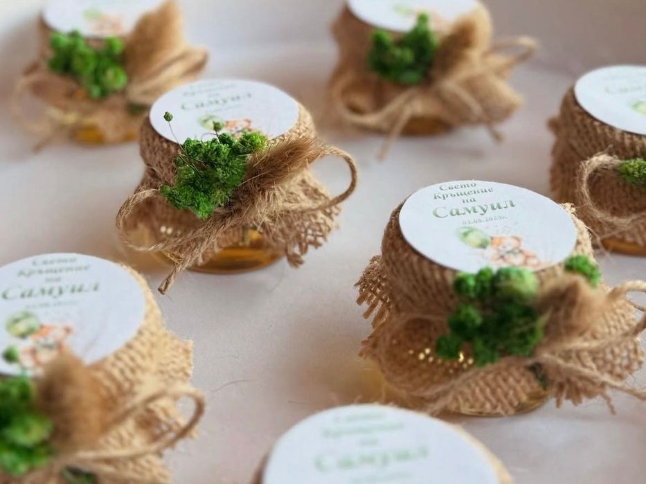 Подаръци за гости- сватба, погача, кръщене, рожден ден, бал