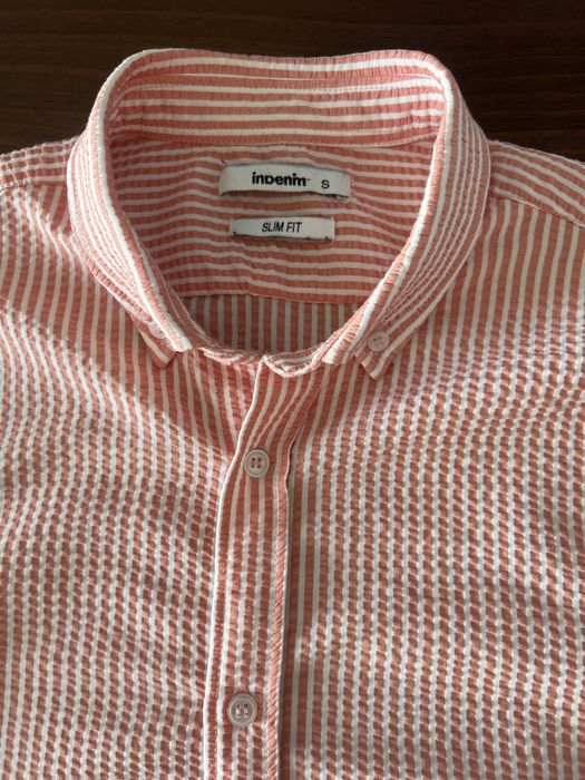 Indenim yozgi gofra erkakal ko'ylagi 170 - 180 cm bo'yga to'gri keladi