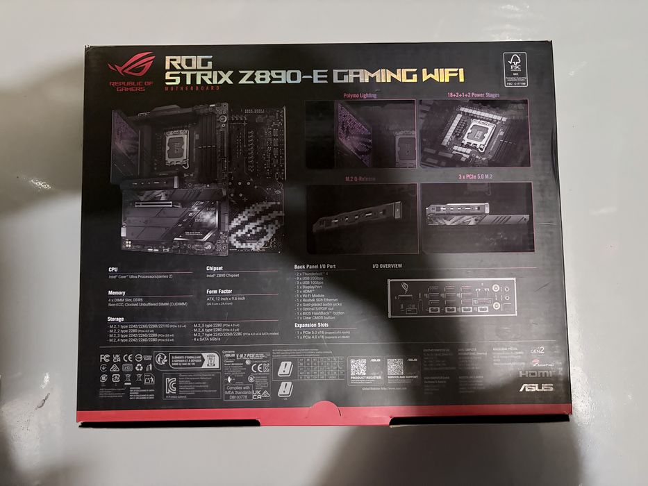 Материнская плата ASUS ROG STRIX Z890-E GAMING WIFI