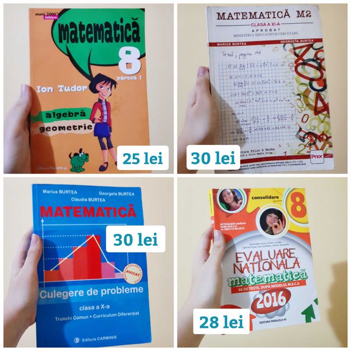 Manuale și culegeri carti de matematică/franceză