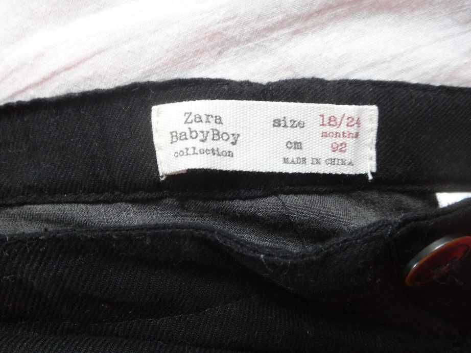 Детски/бебешки черен панталон за момче/момиче Zara, размер 92, за 2 годишно