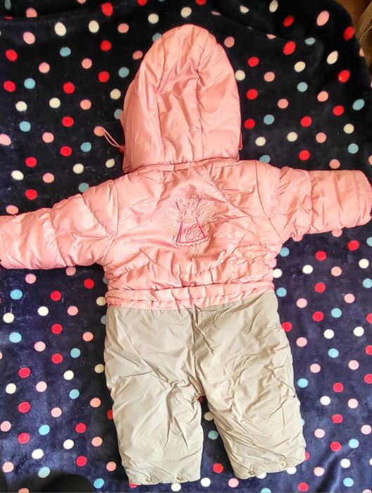 Зимний комбинезон на девочку 68 см