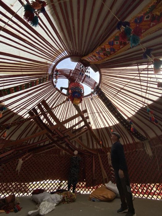 Киіз үй сарыағаш каласында