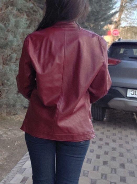 Кожана куртка kanishka